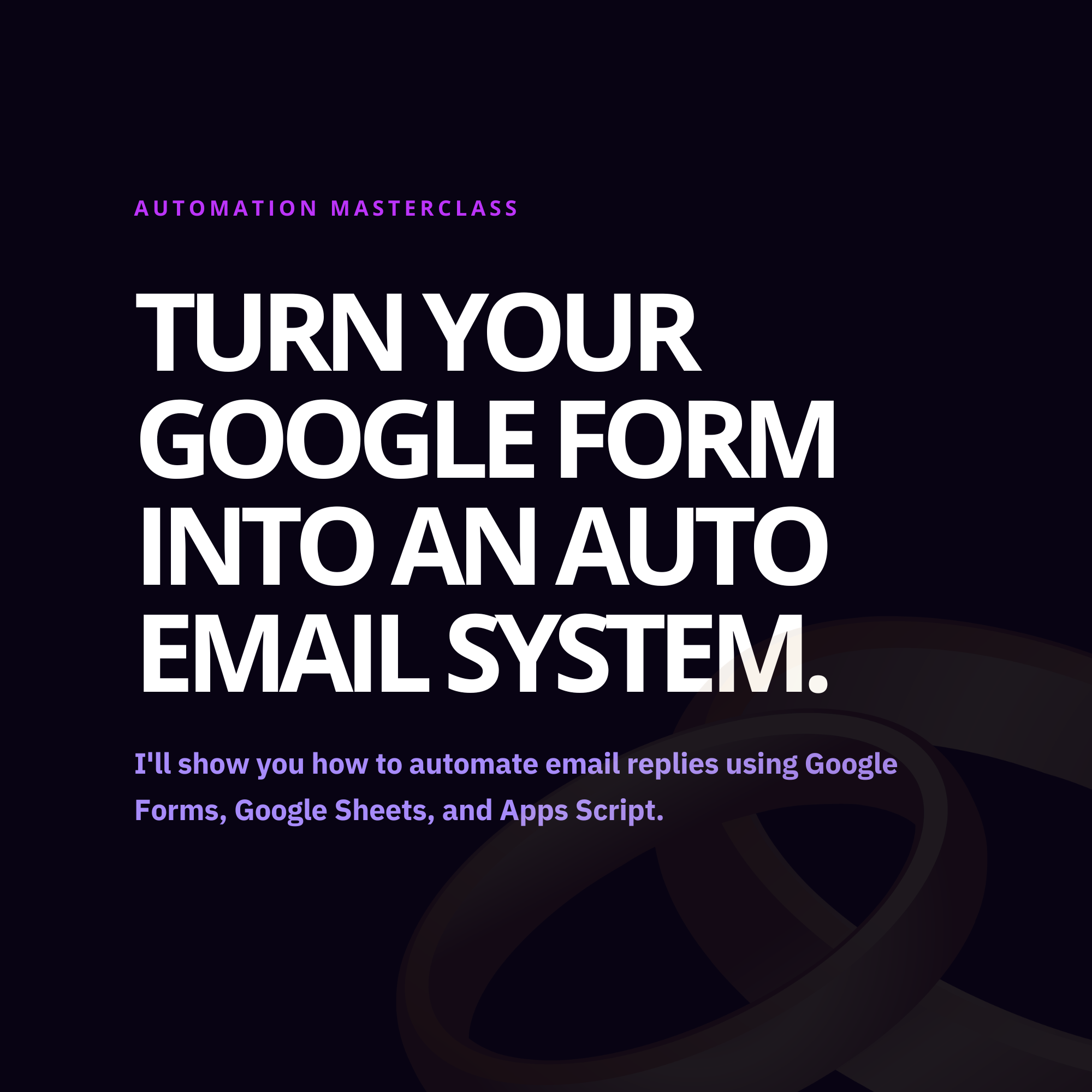 Turn your Google Form into an auto email system thumbnail